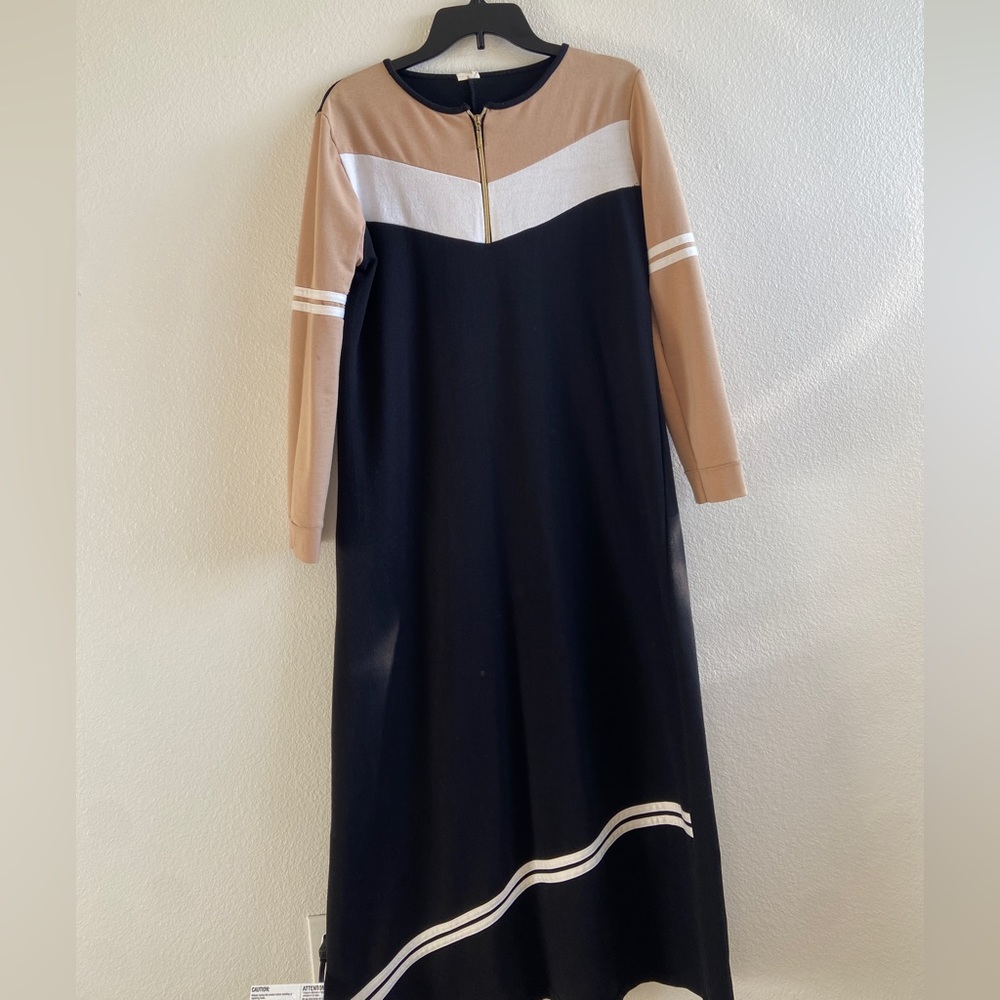 Elegant and Modest Long Sleeve Islamic Dress Abaya